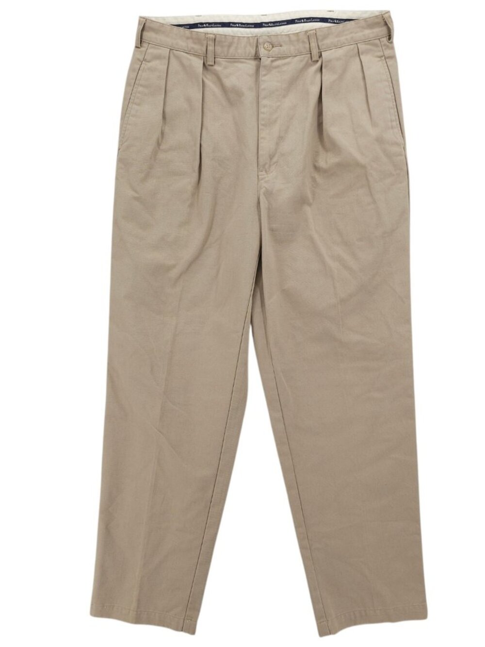 POLO RALPH LAUREN Vintage Andrew Pant Pleated Khaki Chino Pants 36x32
